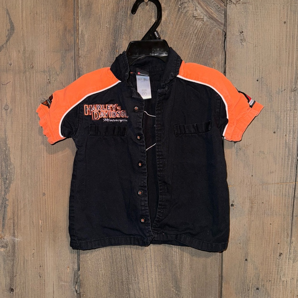 ✨3/$12 Harley Davidson Button Down
